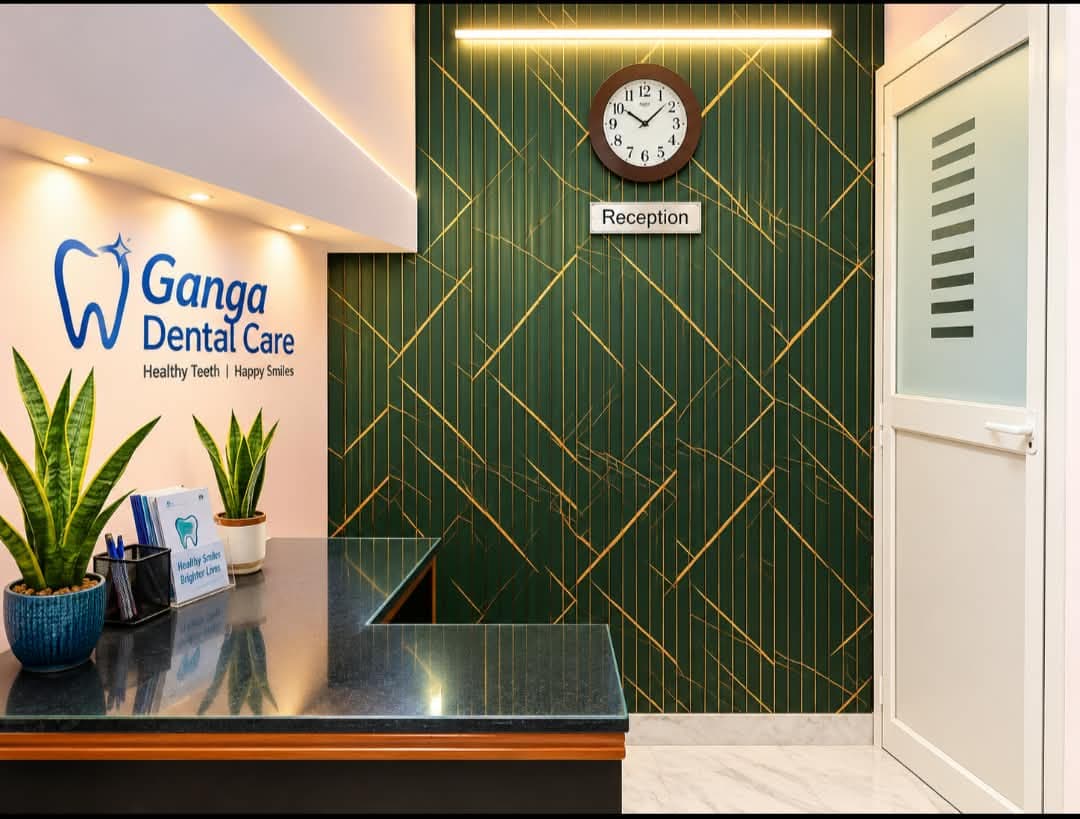 Ganga Dental Care reception desk
